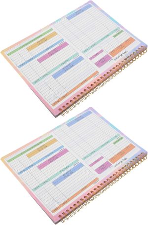 NUOBESTY 2Pcs B5 Undated Financial ...