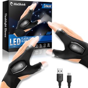 Hinshark Gifts for Men, LED Gloves ...