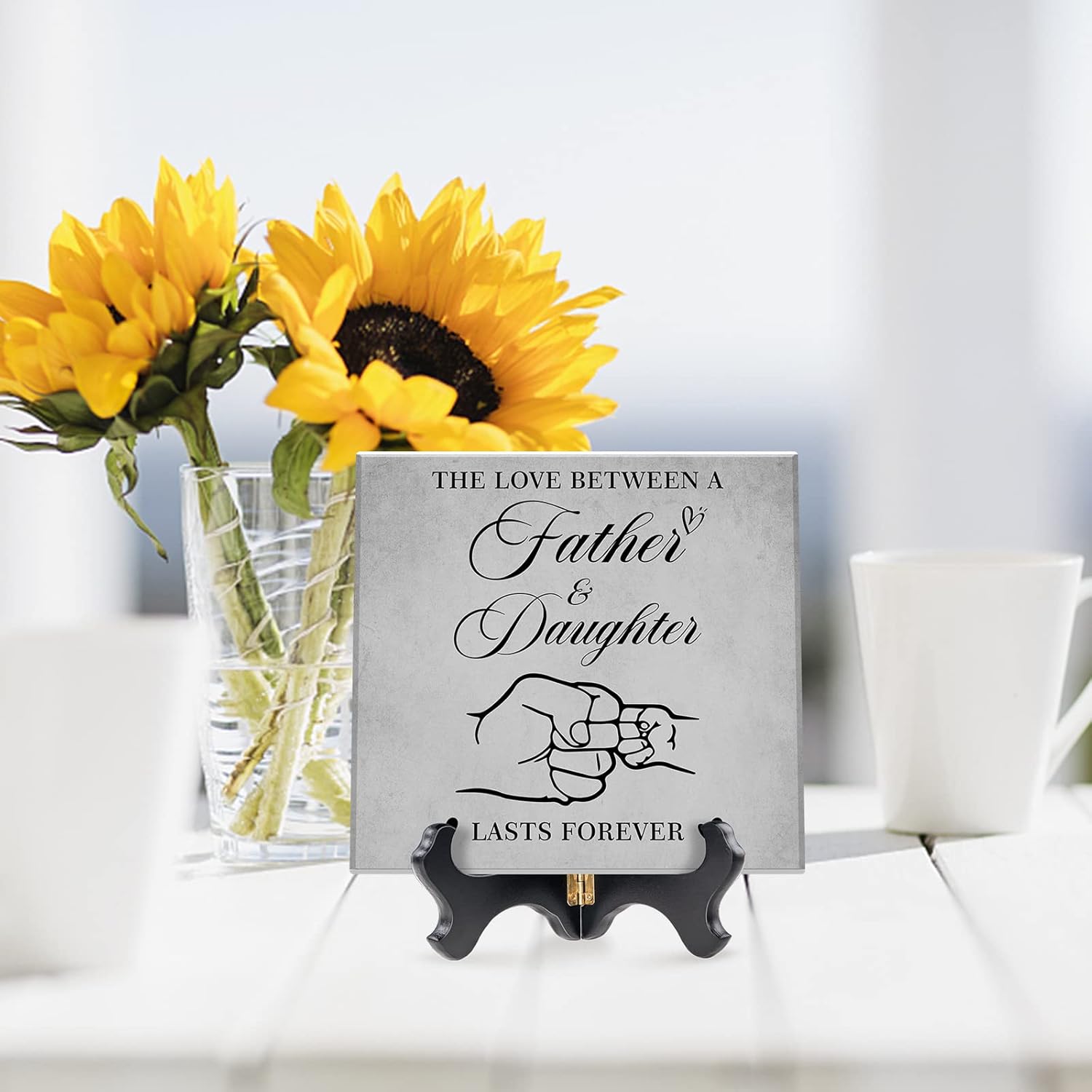 Gifts for Dad - Acrylic Plaque Stand, Dad Birthday Gift from Daughter, Retirement, Thanksgiving Gifts Presents for Daddy, New Dad, Stepdad, Father in Law, Grandpa, Men - Image 3