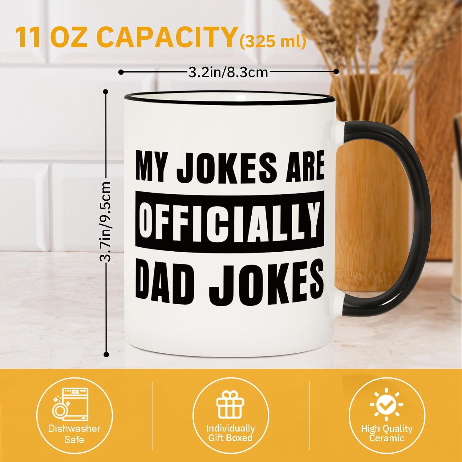 New Dad Gifts, Dad to Be Gifts, Pregnancy Announcement Ideas, 1st Christmas Daddy Gift, First Time Dads, Dads Jokes Mug for New Parents Gift, First Fathers Day Present from Baby - Image 5