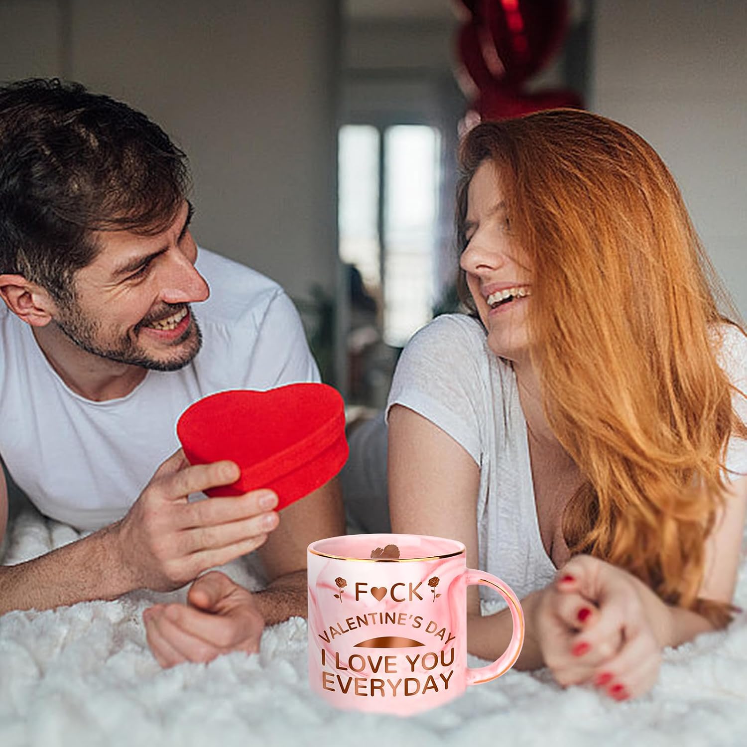 Valentines Gifts for Her Girlfriend, 330ml Funny Ceramic Mug, Valentine's Day Gifts for Women Her, Valentines Presents for Her Fiancee Wife on Anniversary Birthday - Image 3
