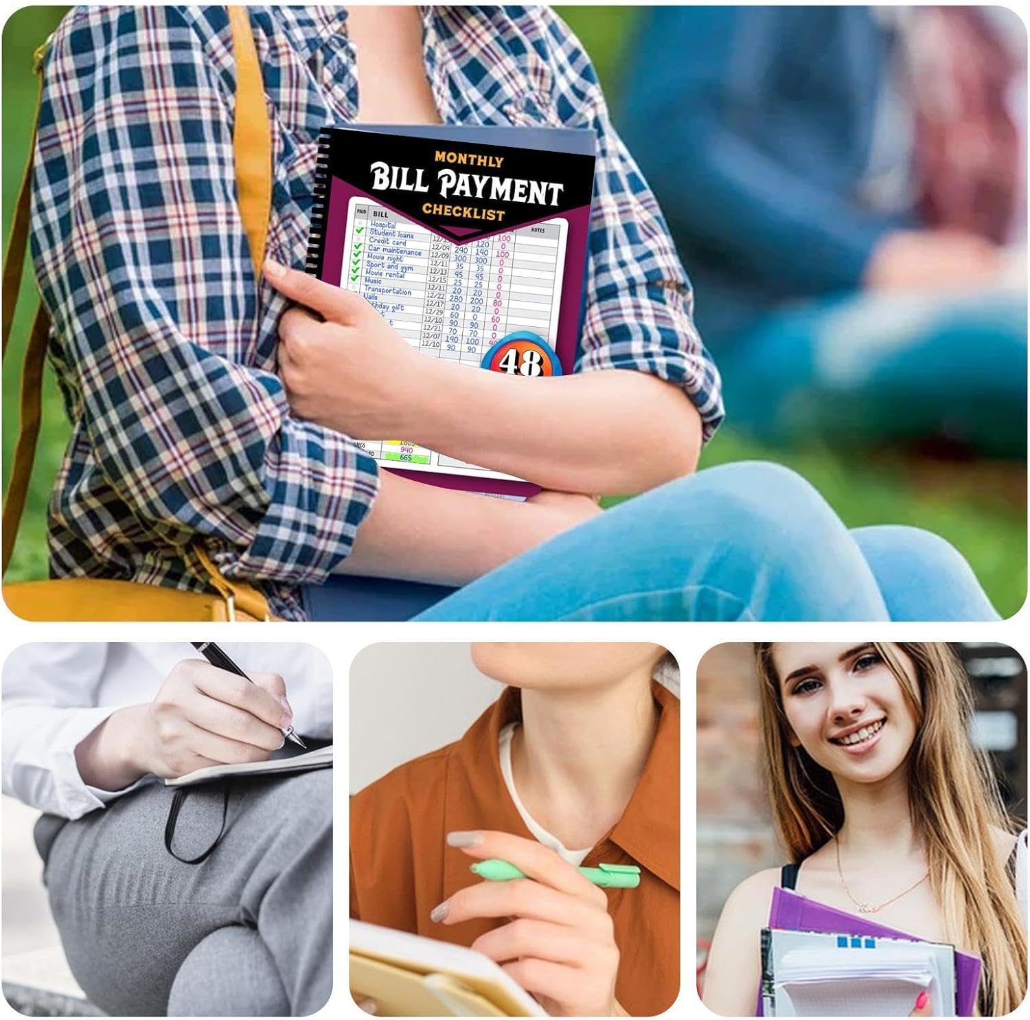 Budget Planner - Monthly Bill Organizer With Pockets. Expense Tracker Notebook Finance Planner/Account Book That Manages Your Finances, Start Anytime - Image 6