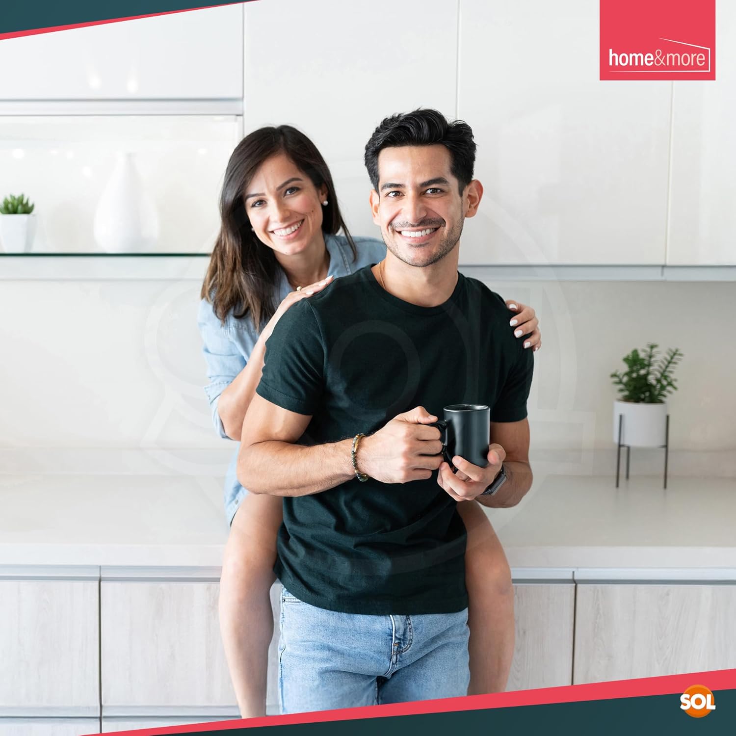 SOL 12pk Stoneware Black Mugs 11oz Ceramic Cups for Tea and Coffee Durable Drinkware Set for Home Office Café Restaurant Stackable Design Microwave and Dishwasher Safe Suitable for Hot Beverages - Image 9