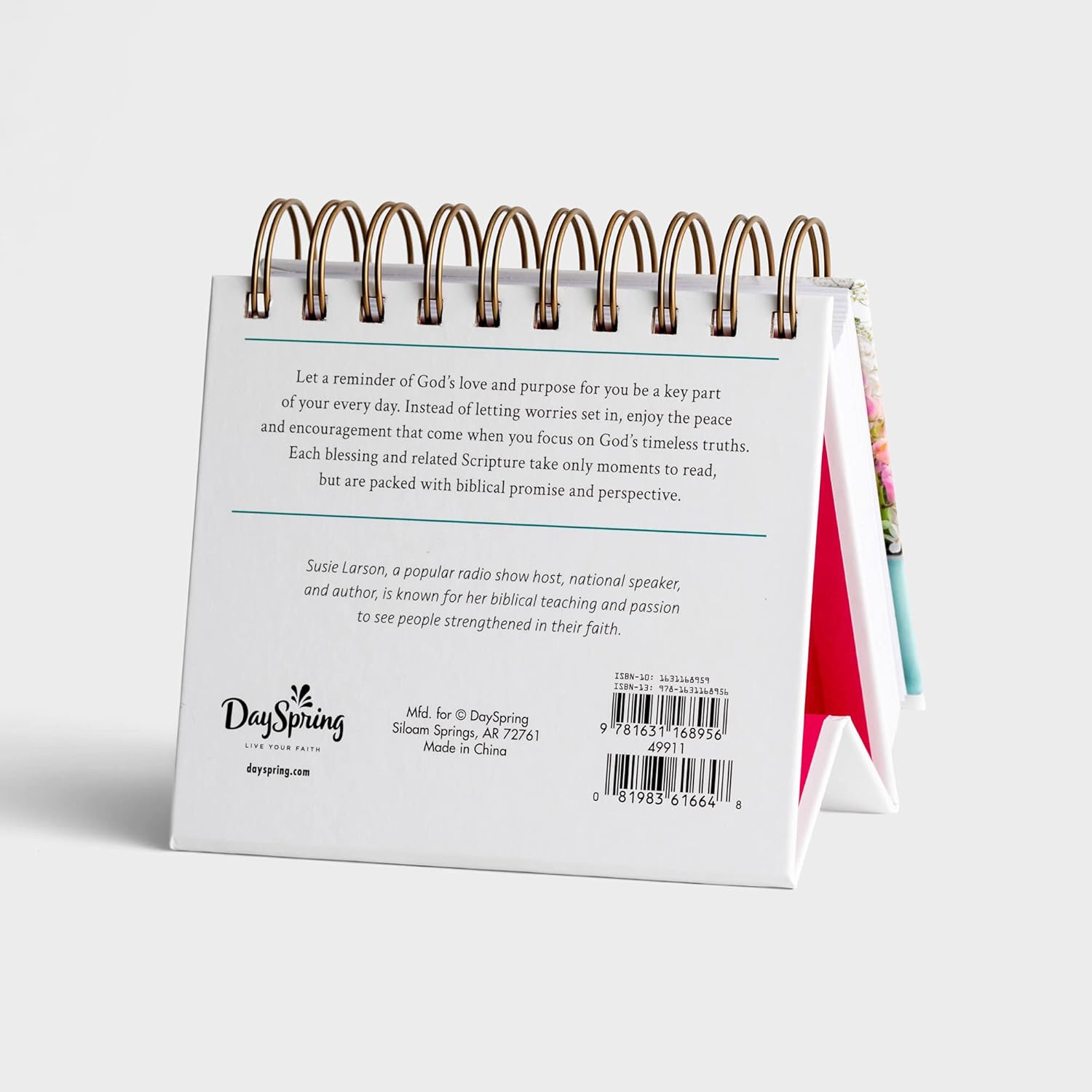 DaySpring Flip Calendar, Susie Larson, Blessing for Every Day, White, 49911 - Image 5