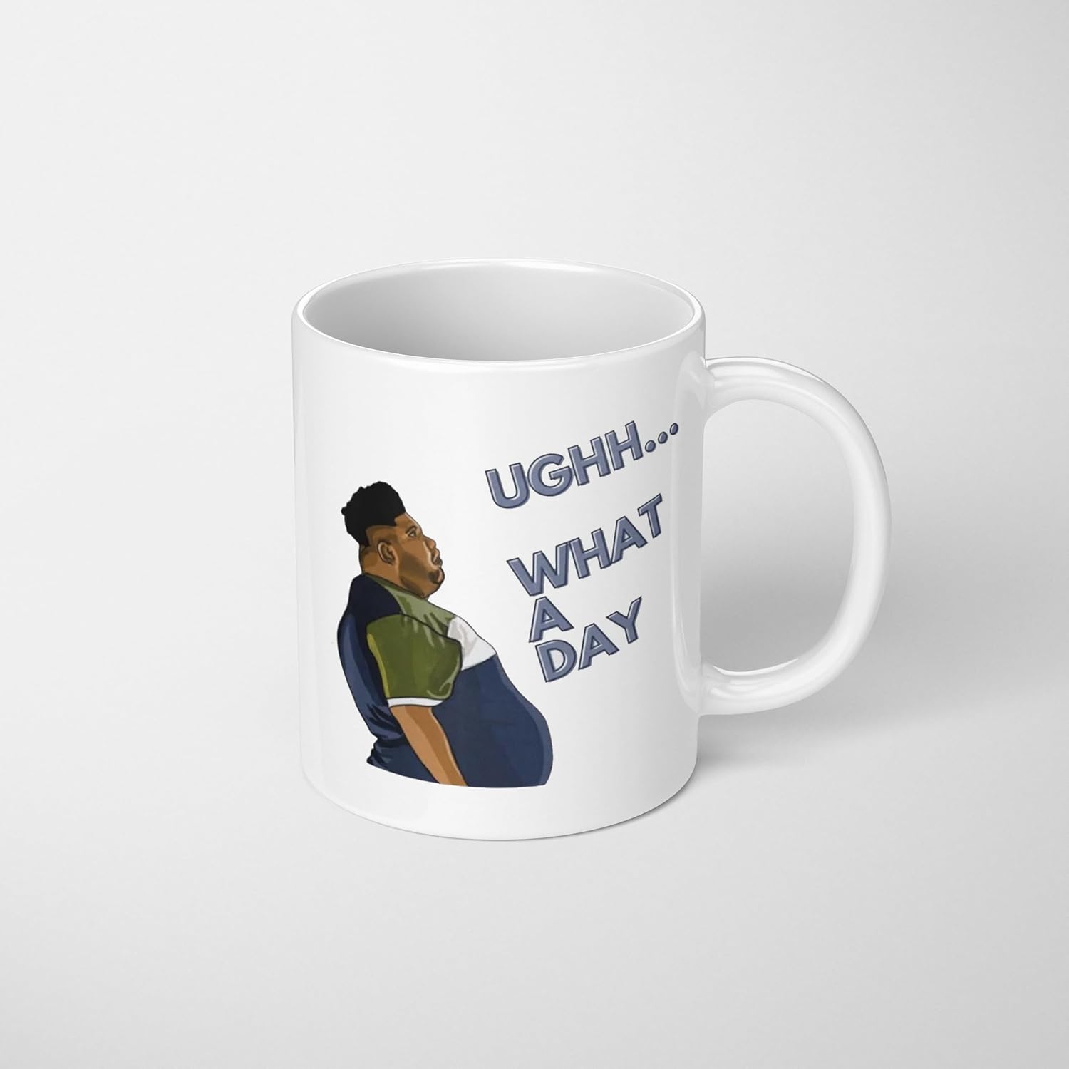 Harvey Price Aaah What a Day! Quote Mug Coffee Tea Funny Cup Gift with Coaster Option (Mug Only)