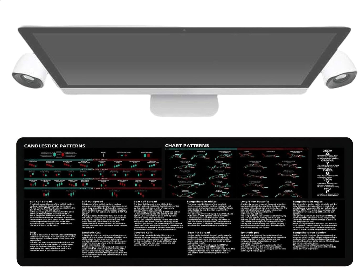 Day Trading Pad, Trading Mat for Desk, Day Trader Mat 800 x 300 mm Stock Trading Mat - Wear-resistant Desktop Pad Mat, Game Desk Mat for Keyboard Mice - Image 8