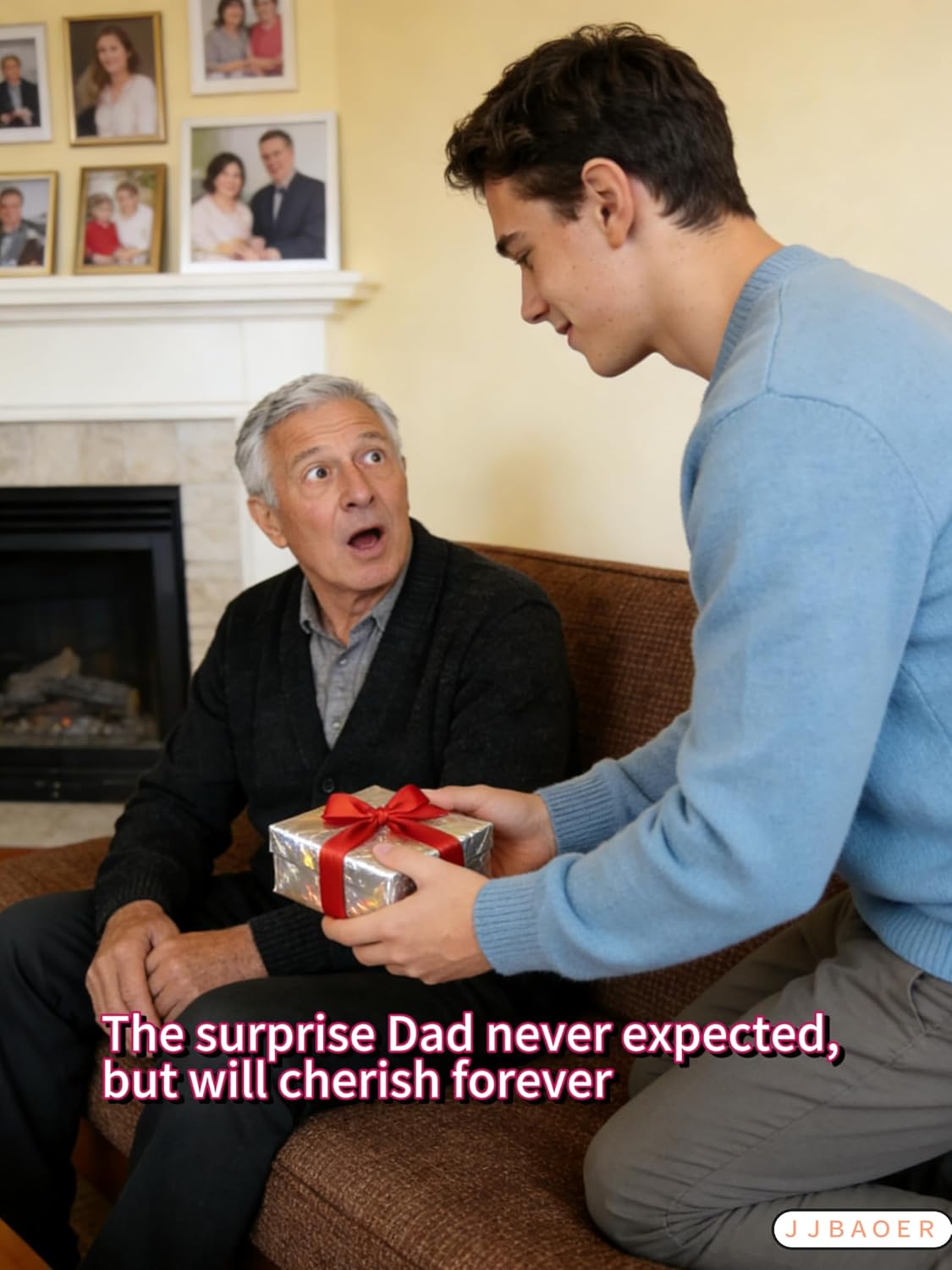 Gifts for Dad, Engraved Leather Bracelet with "Love You Forever" from Daughter & Son - Perfect Fathers Day, Birthday, Valentines Day & Christmas Gifts for Stepdad, Grandad | Mens Stocking Fillers - Image 4