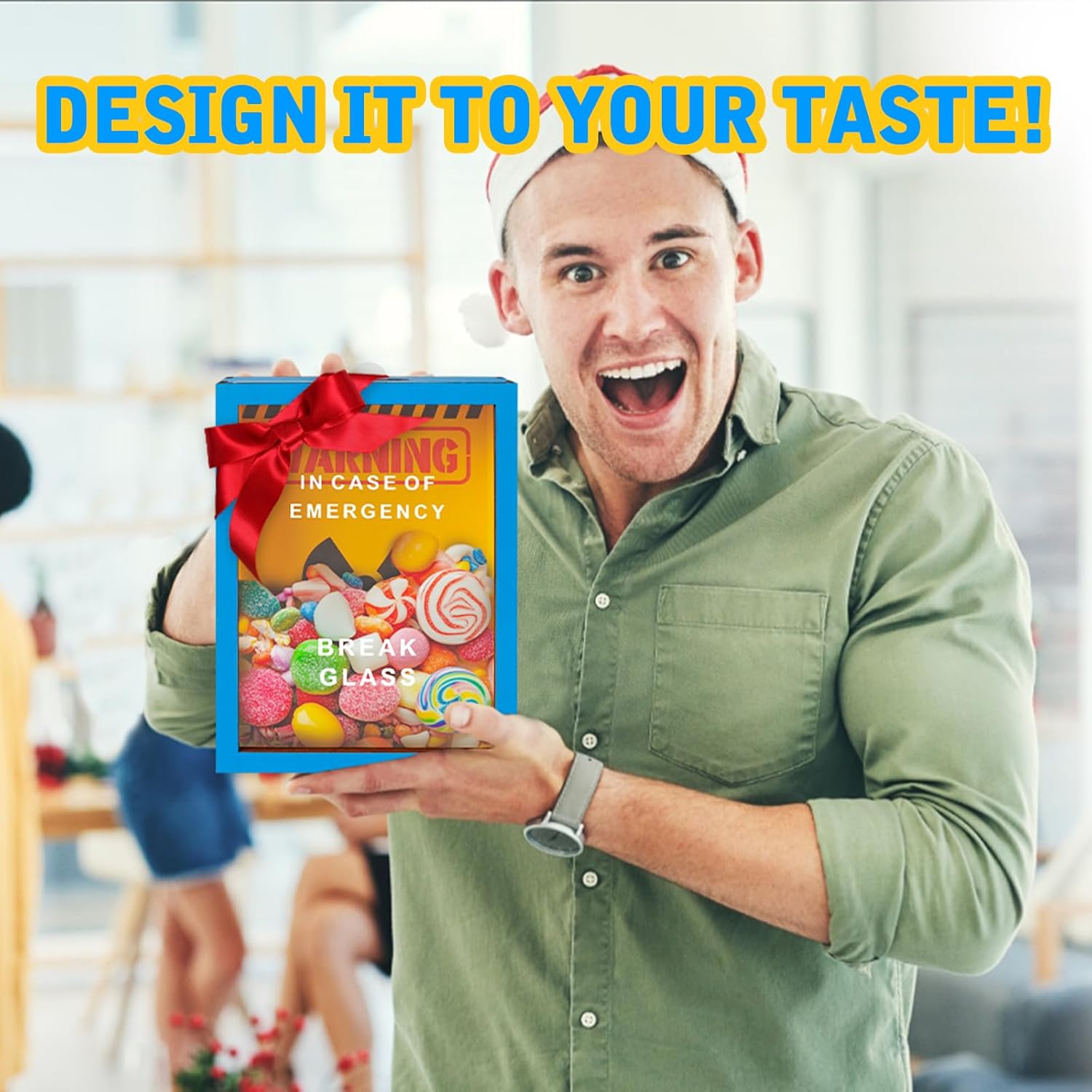 Funny Gifts for Dad Men - Beer Bottle Opener with Cap Collector - Birthday Gifts for Men - in Case of Emergency Break Glass - with Hammer - Desk Decor - Image 5