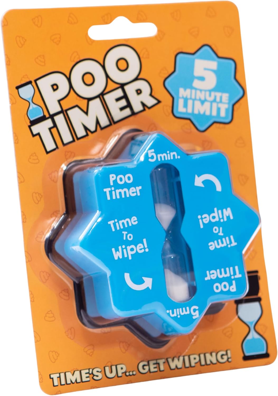 Boxer Gifts Poo Timer Funny Birthday Gift for Men, Dad or Husband – Joke Bathroom Timer, Novelty Stocking Filler, Blue