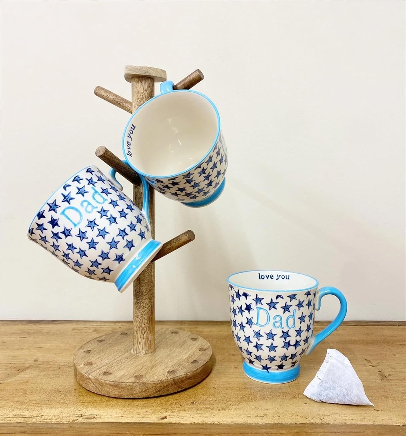 Sass & Belle Bohemian Stars Dad Mug Blue - Image 3