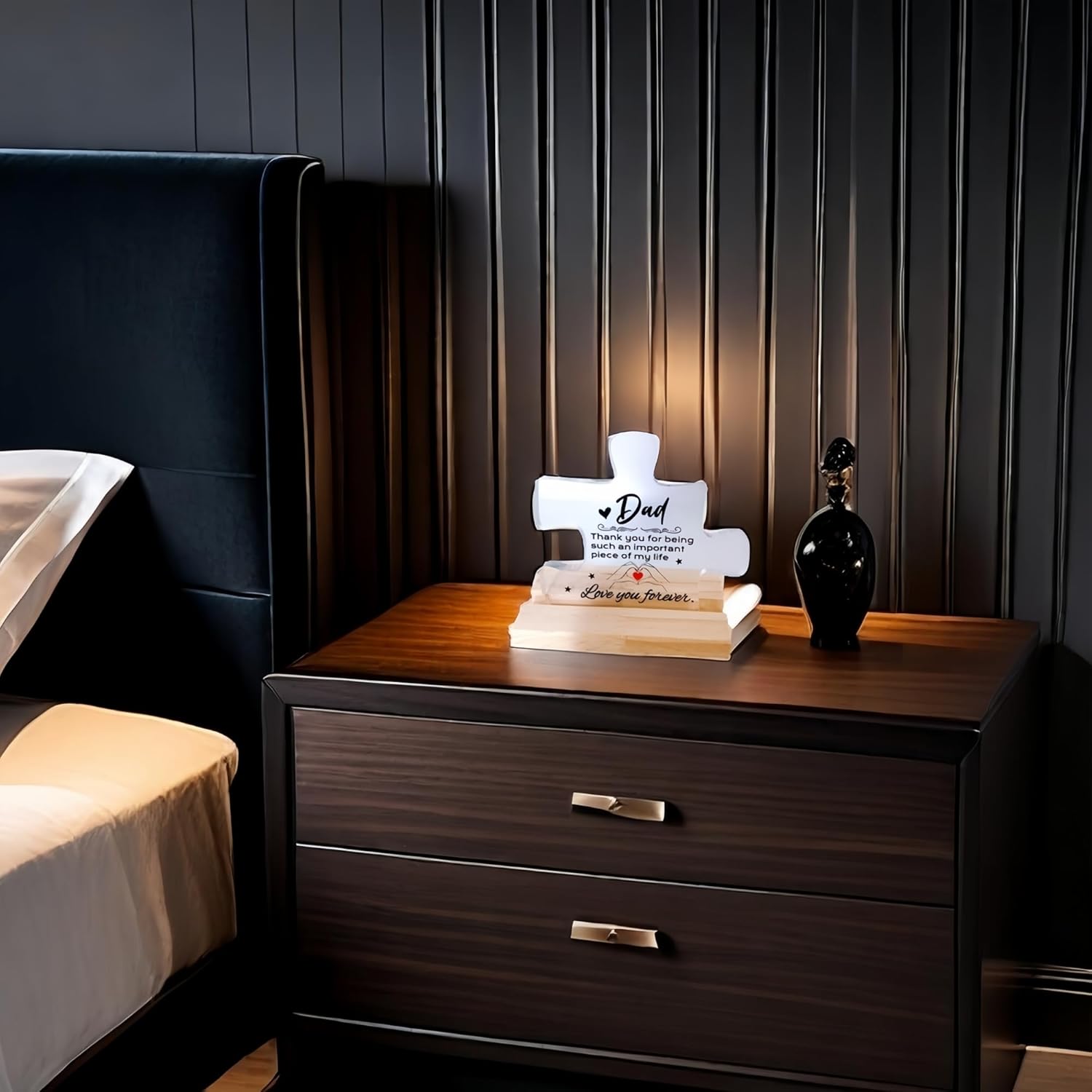 Dad Birthday Gifts, Gifts for Dad, Acrylic Plaque Desk Sign,Fathers Day Gift from Daughter - Image 3