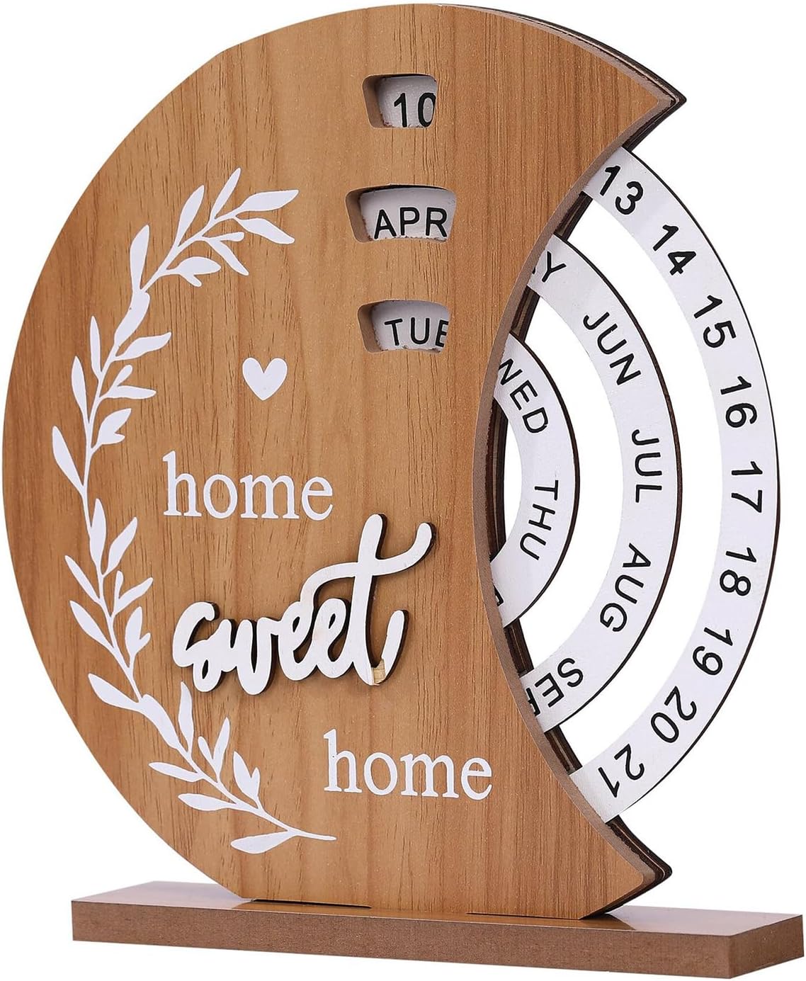 Moon Perpetual Calendar, Desk Calendar, Cool Calendar, Wooden Calendar, Rotating Desktop Calendar, DIY Home Office Desktop Decorations for Gifts