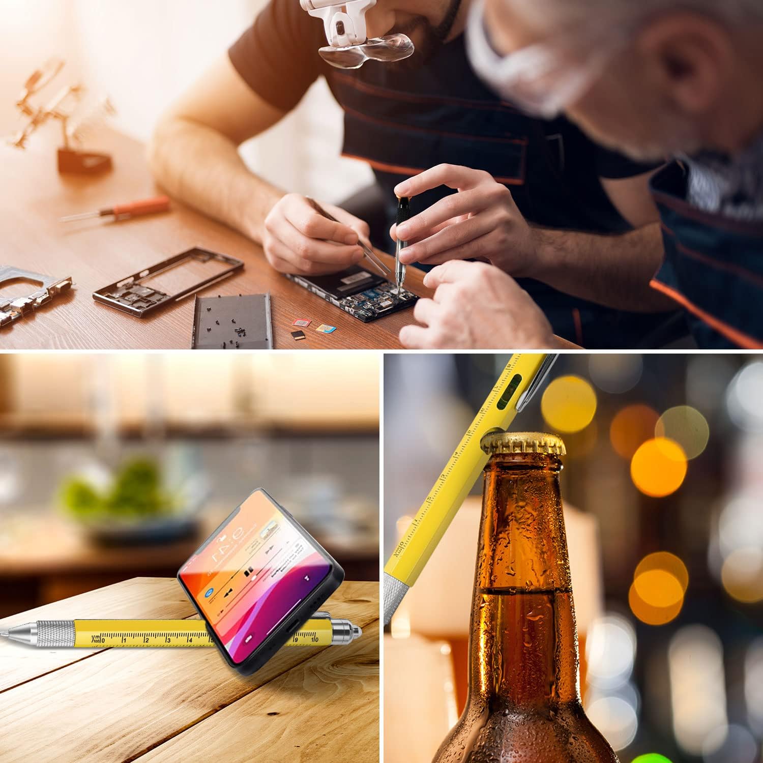 Valentines Gifts for Him, Gifts for Men, 9 in 1 Multi Tool Pen Stocking Stuffers Gadgets, Mens Gift for Dad, Valentines Gifts for Boyfriend/Husband, Stocking Fillers for Men - Image 7