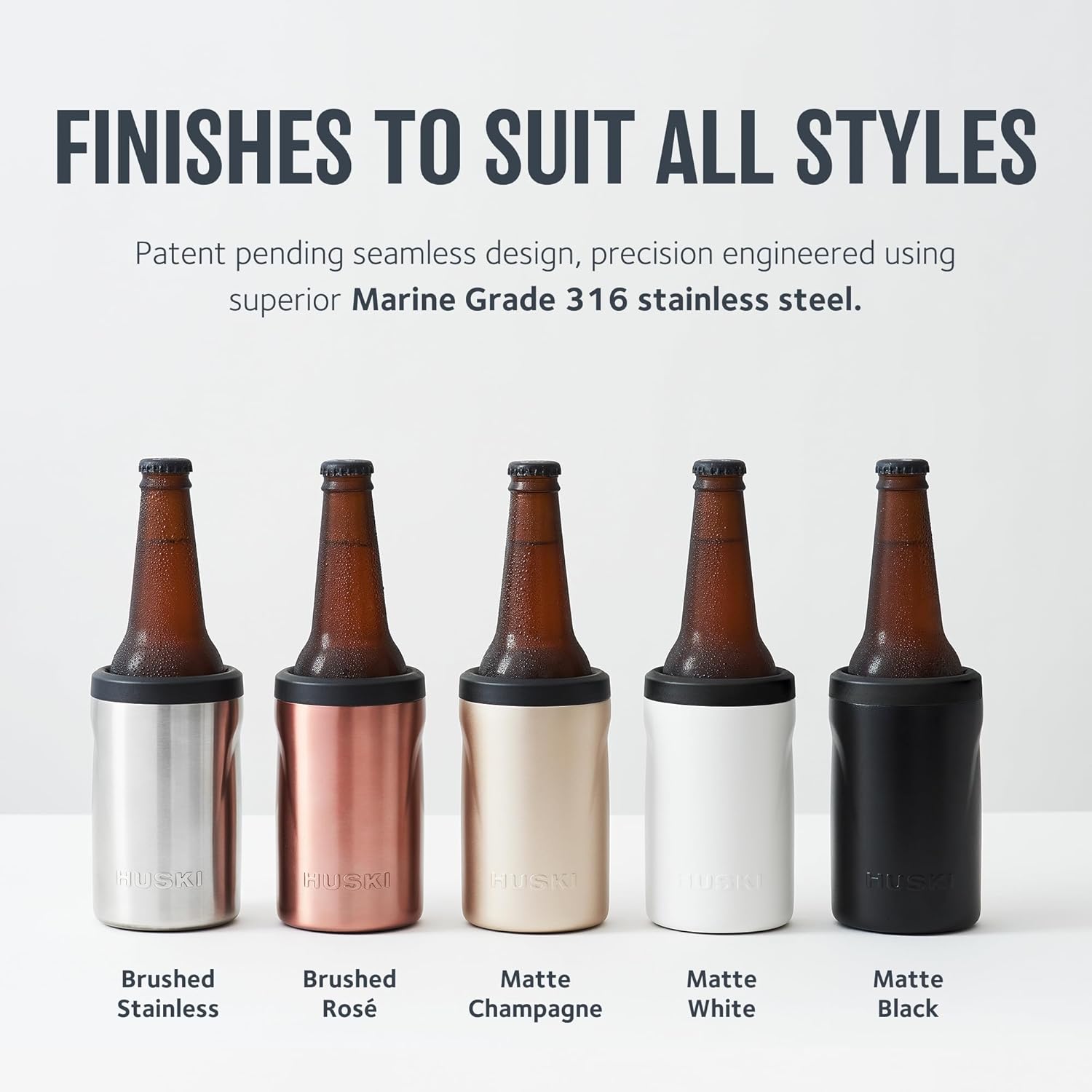 Huski Beer Cooler 2.0 | New | Premium Can and Bottle Holder | Triple Insulated Marine Grade Stainless Steel | Detachable 3-in-1 Opener | Works as a Tumbler | Best Gifts for Beer Lovers (Stainless) - Image 5