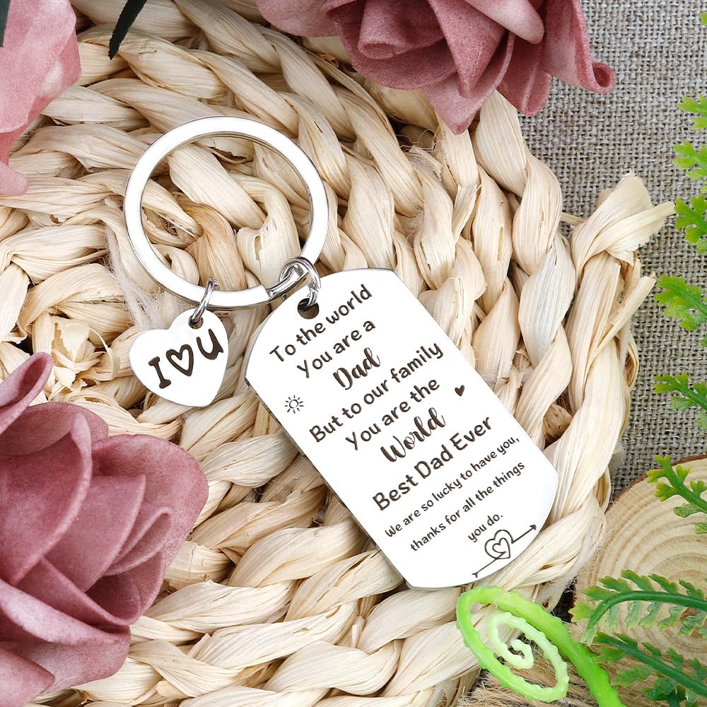 Dad Christmas Gifts for Daddy Keyring,Gifts for Men Daddy Birthday Gift for Step Dad from Daughter Son Wife Girlfriend Birthday Gift Stocking Fillers Father's Day - Image 6