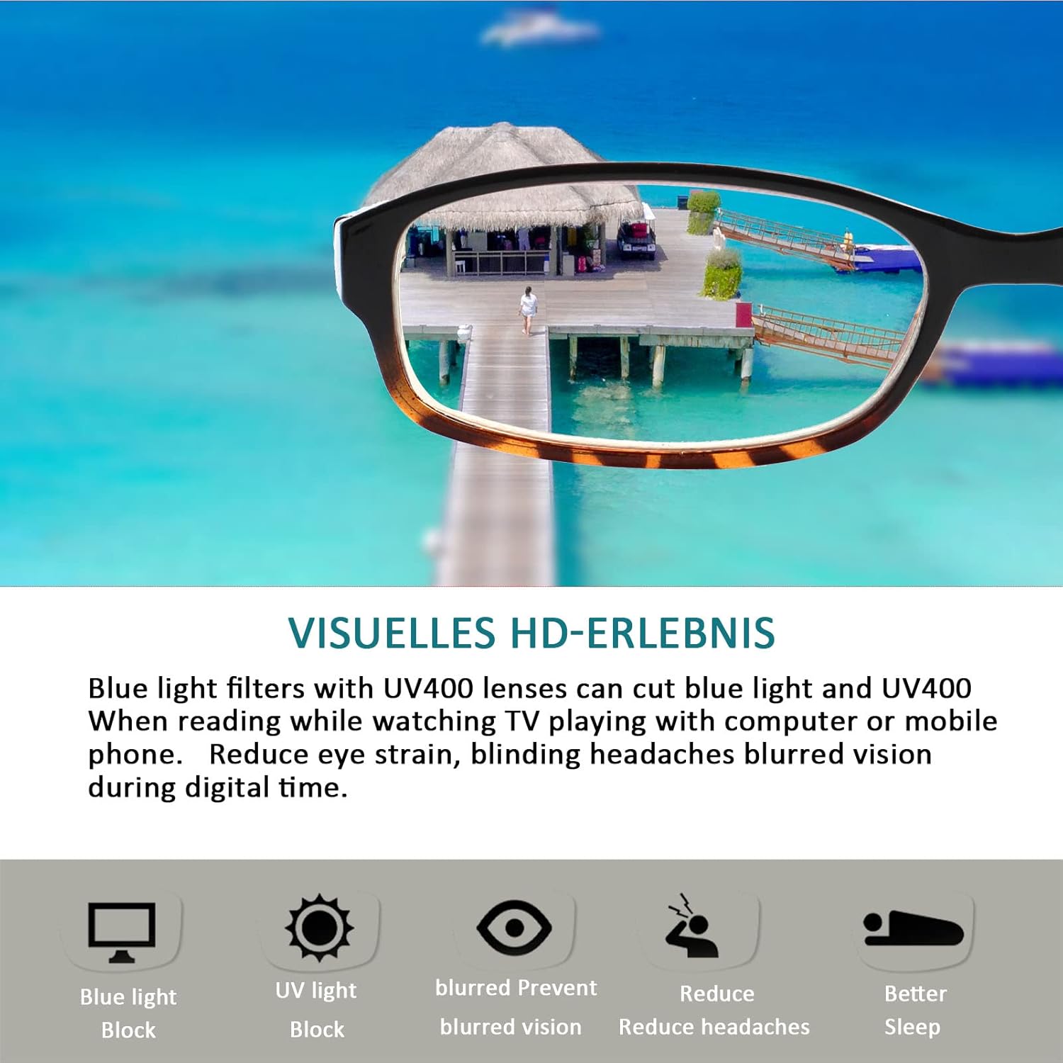 Kerecsen 6 Pack Reading Glasses for Women Men Blue Light Blocking With Spring Hinge computer readers for Ladies Eyeglasses - Image 7