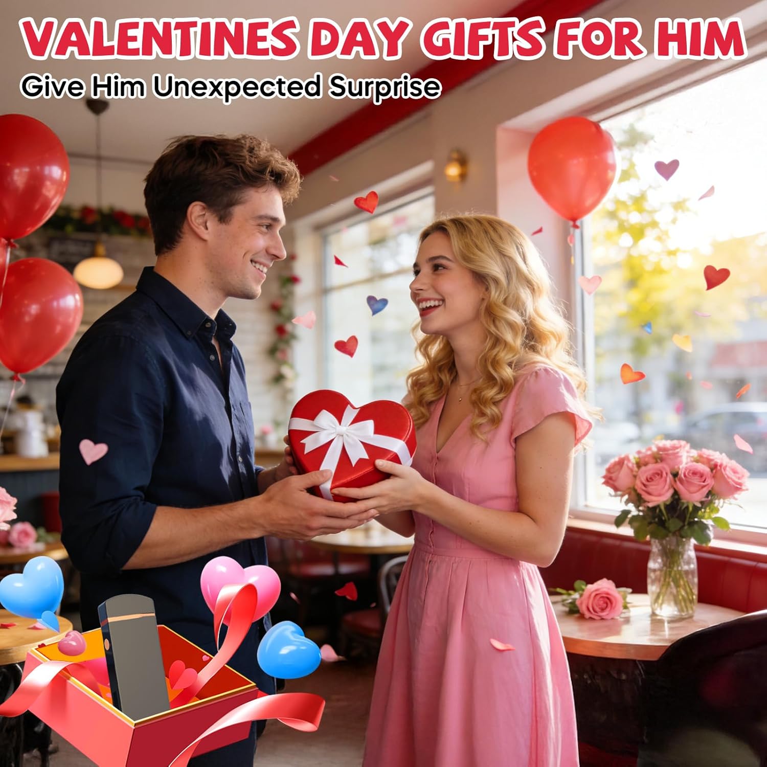 Coquimbo Valentines Day Gifts for Him Men Electric Lighter, USB Rechargeable Arc Lighter Windproof Flameless Plasma Lighter with Battery Display, Birthday Gifts for Men, Women, Him, Her - Image 2