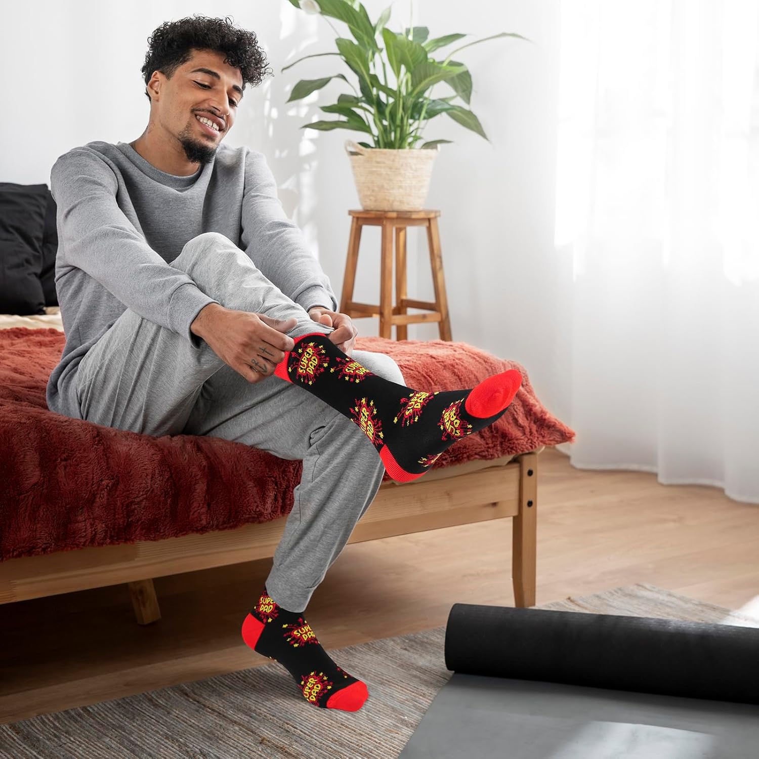 AeLion Novelty Socks Gifts for Dad from Son Daughter, Funny Socks(9-11) Birthday Presents for Daddy Husband Grandpa, Fathers Day Secret Santa Gifts for Him Men on Christmas Stocking Stuffers - Image 5