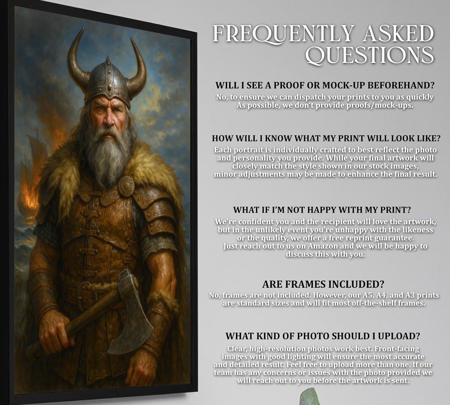 NotNiceThings Custom Royal Portrait for Dad – Personalised Painting Print | Unique Father’s Day Gift | Multiple Royal Styles | Unframed King for a Day Artwork - Image 9