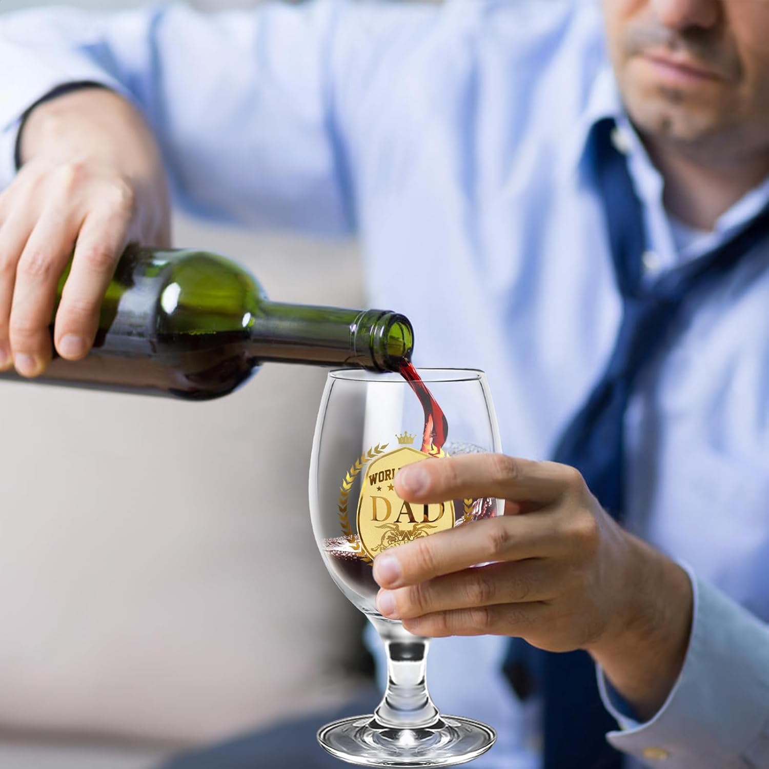 Yalucky Dad Birthday Gifts Father's Day Gifts Beer Glasses Presents for Father Personalised Christmas Father Day Birthday Gift for Dad from Daughter and Son Daddy Gift for Men - Image 8