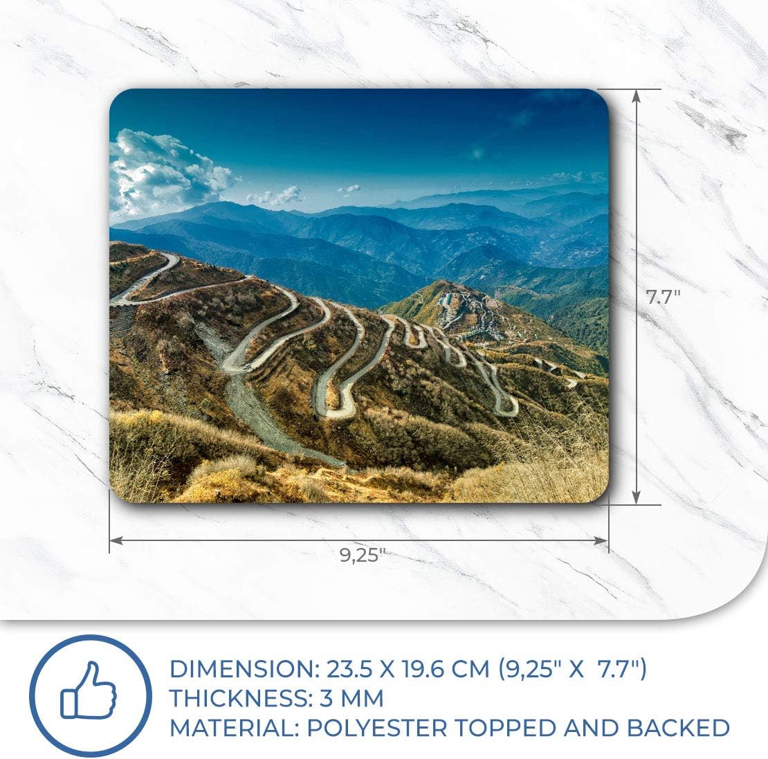 Silk Trading Route China India Mouse Mat Pad Computer PC Laptop Gaming Office Home Desk Accessory Gadget 3527 - Image 7