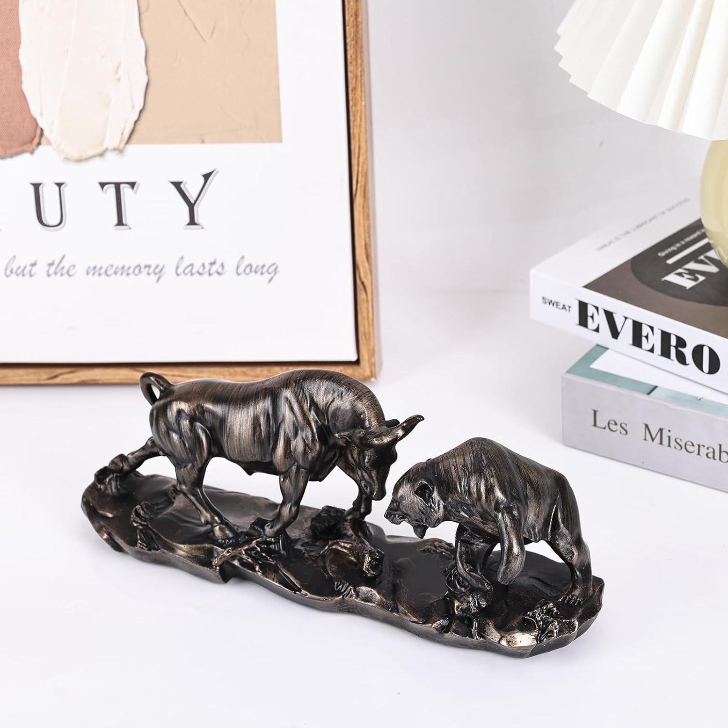 Bull Statue - Wall Street Charging Bull Decor for Finance Office, Stock Market Gifts & Forex Accessories - Image 3