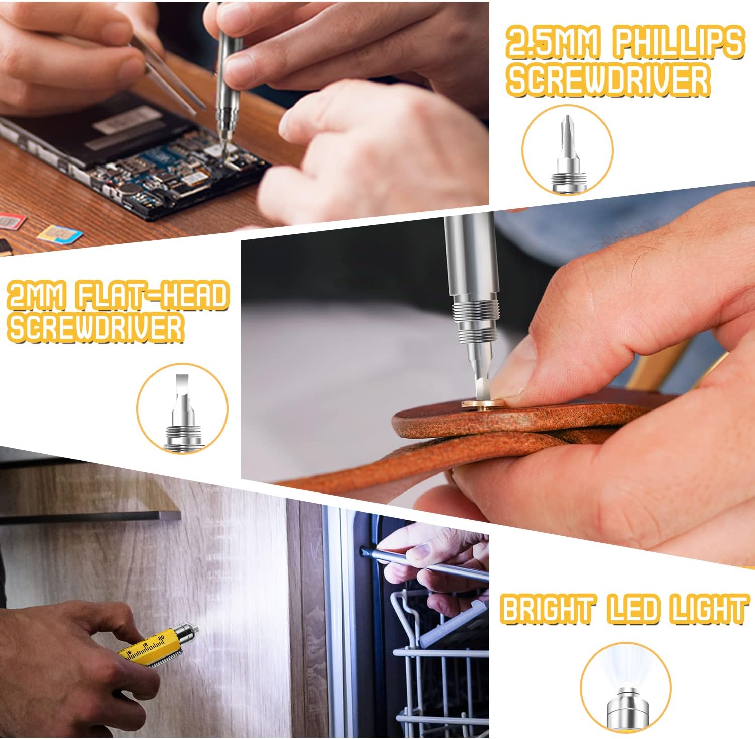 Valentines Gifts for Him, Gifts for Men, 9 in 1 Multi Tool Pen Stocking Stuffers Gadgets, Mens Gift for Dad, Valentines Gifts for Boyfriend/Husband, Stocking Fillers for Men - Image 4