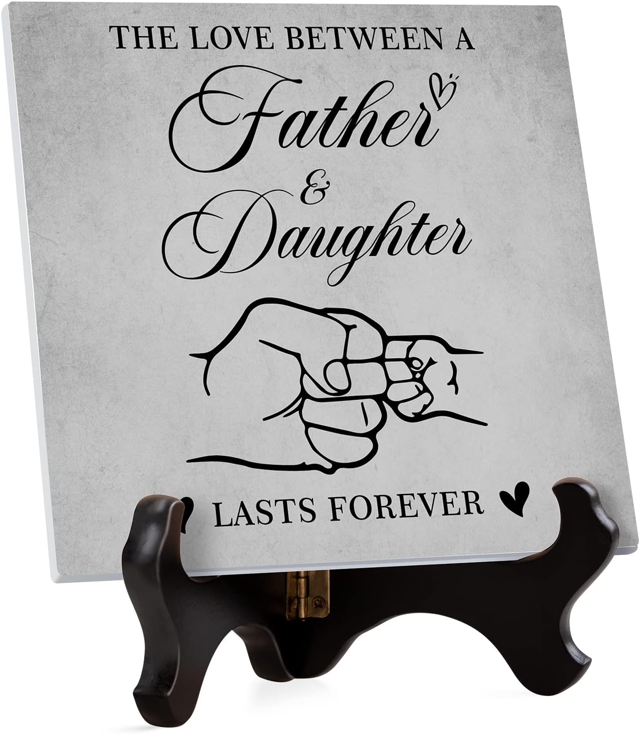 Gifts for Dad - Acrylic Plaque Stand, Dad Birthday Gift from Daughter, Retirement, Thanksgiving Gifts Presents for Daddy, New Dad, Stepdad, Father in Law, Grandpa, Men