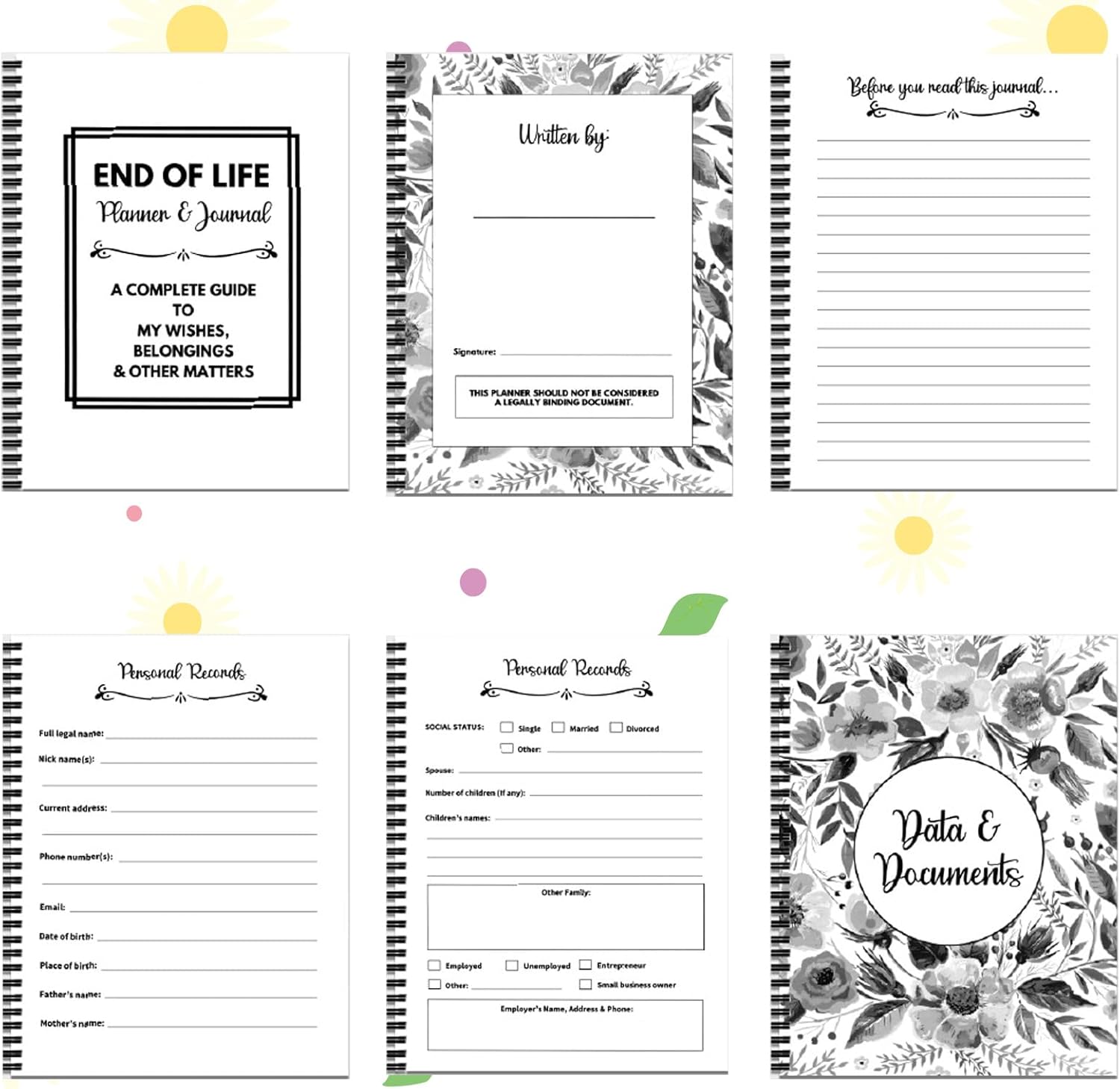 2 Pack I'm Dead Now What Planner UK, End of Life Planners, Fxxk I'M Dead Now What Book Guided, Last Wishes, Funeral Business Planner Notebook Death Book Organiser - Image 3
