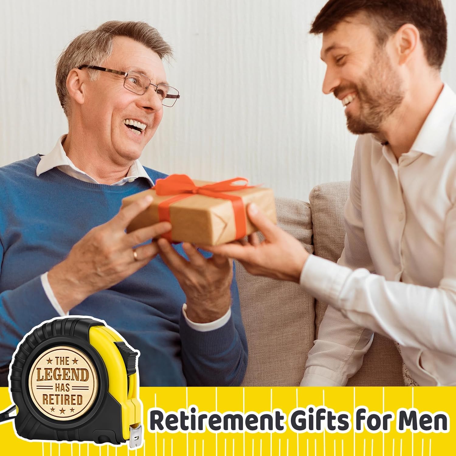 Retirement Gifts For Men, Colleague Leaving Gifts, Farewell Gifts For Coworkers, Retirement Gift Ideas For Dad, Grandpa, Husband or Friend, Tape Measure - Image 2