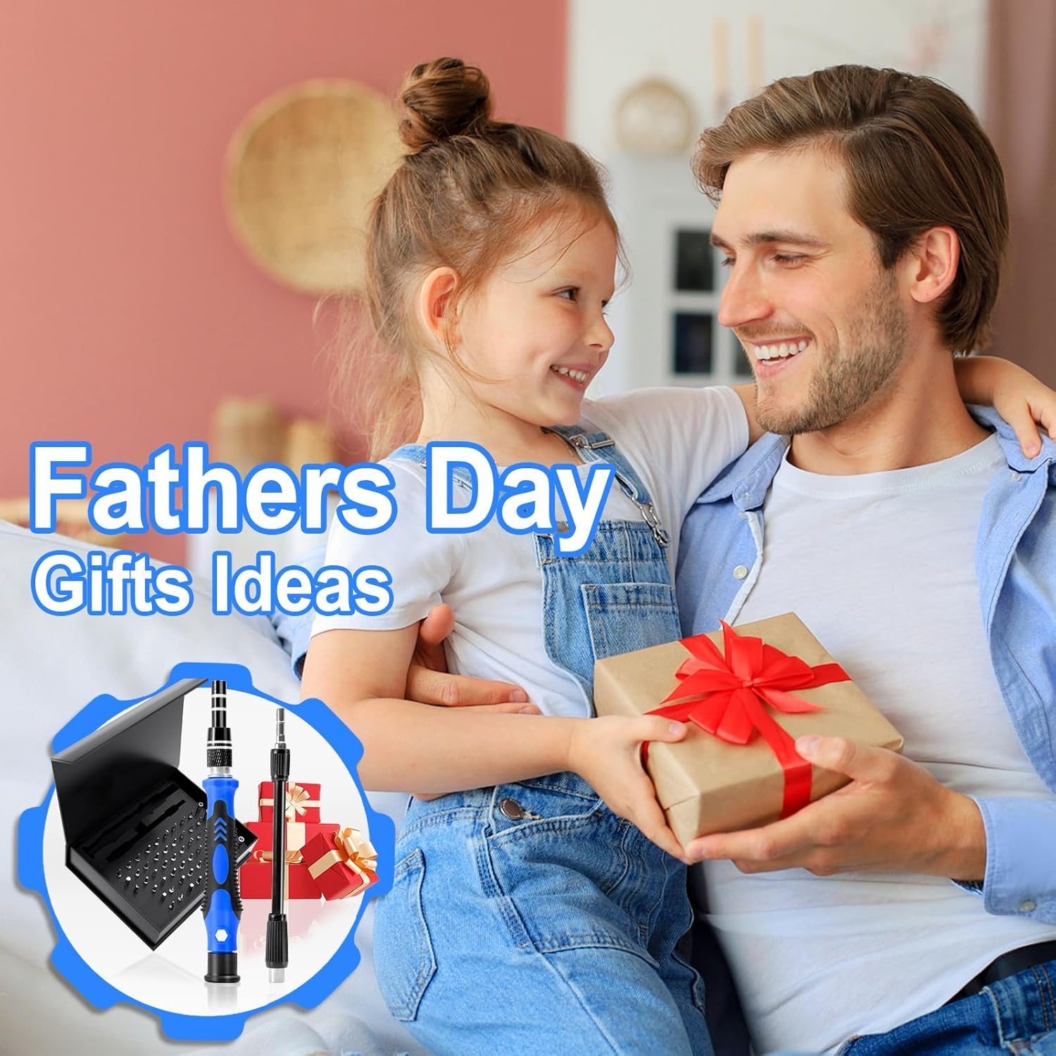 WEARXI Gifts for Men, 60 in 1 Precision Screwdriver Set, Valentines Gifts for Him, Multi Tool Gadgets for Men, Ratchet Screwdriver Bit Set, Mens Gifts for Dad Birthday Presents for Dad - Image 8