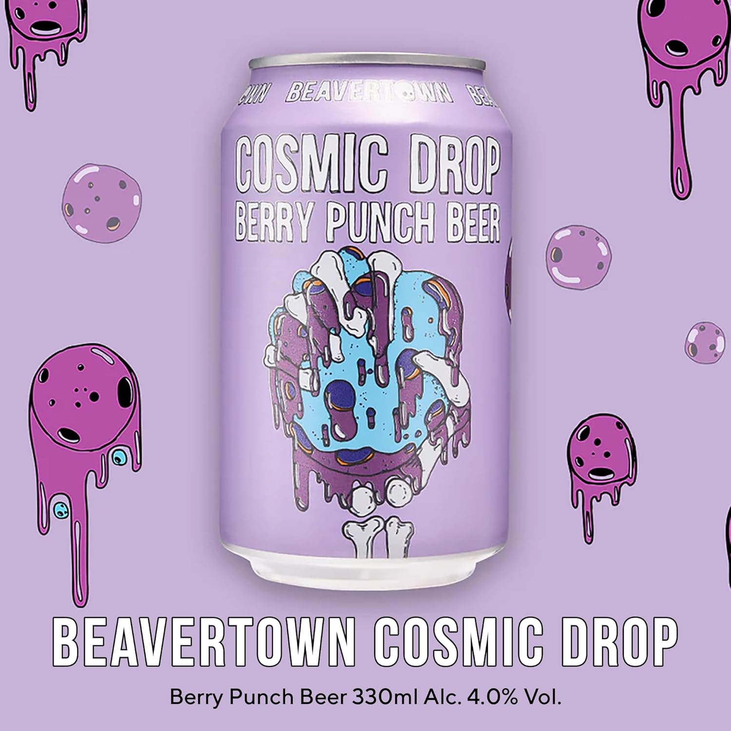 Beavertown IPA Beer Gift Set & Glass - Neck Oil, Gamma Ray, Cosmic Drop Berry, London Craft Beer Gift for Men - 3x 330 ml Cans & Iconic Beavertown Glass - Pale Ale & Fruity Beers Selection, Valentines - Image 5