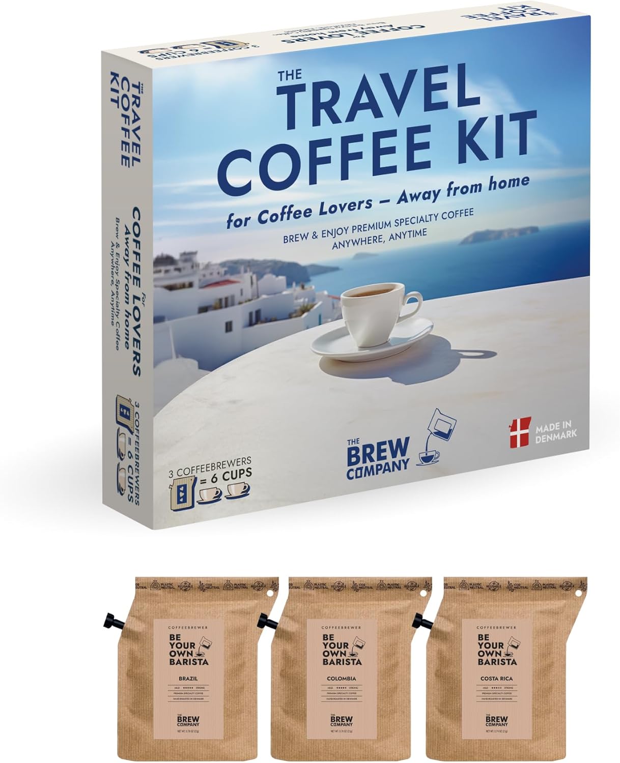 Travel Coffee for the Coffee Lover - Gift Set for Men & Women with 3 of the World’s Finest Single Estate Specialty & Organic Coffees | Brew & Enjoy Anytime, Anywhere | Hamper Style Letterbox Gift Idea - Image 6