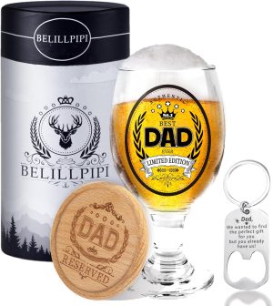 Dad Birthday Gifts, Beer Glasses wi...