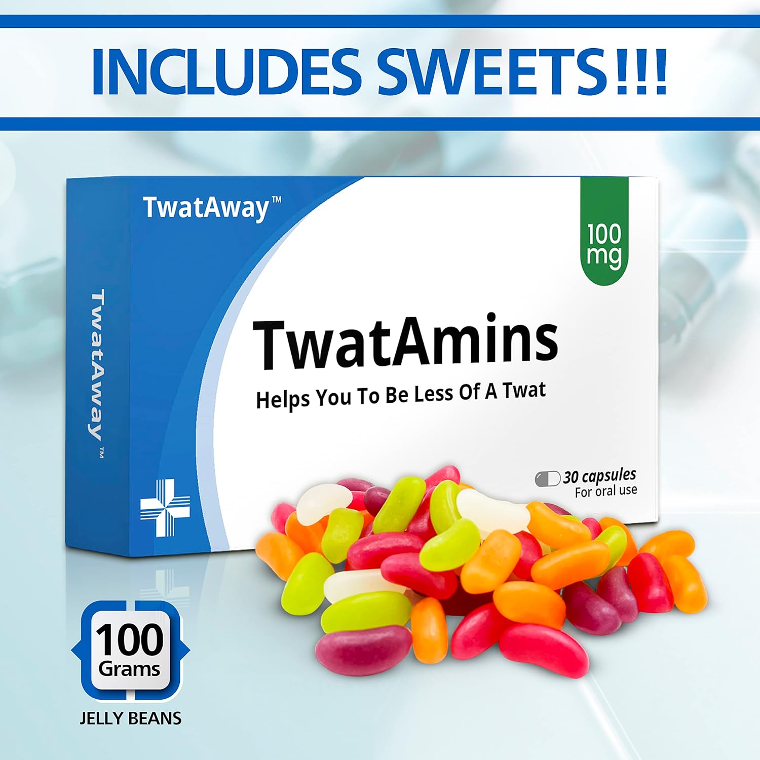 Funny Christmas Joke Pill Box Stocking Filler For Him Rude Novelty Tablets Gift for Dad, Men or Women | Secret Santa Present, Gag Jelly Bean Sweets Joke Medication - Image 5