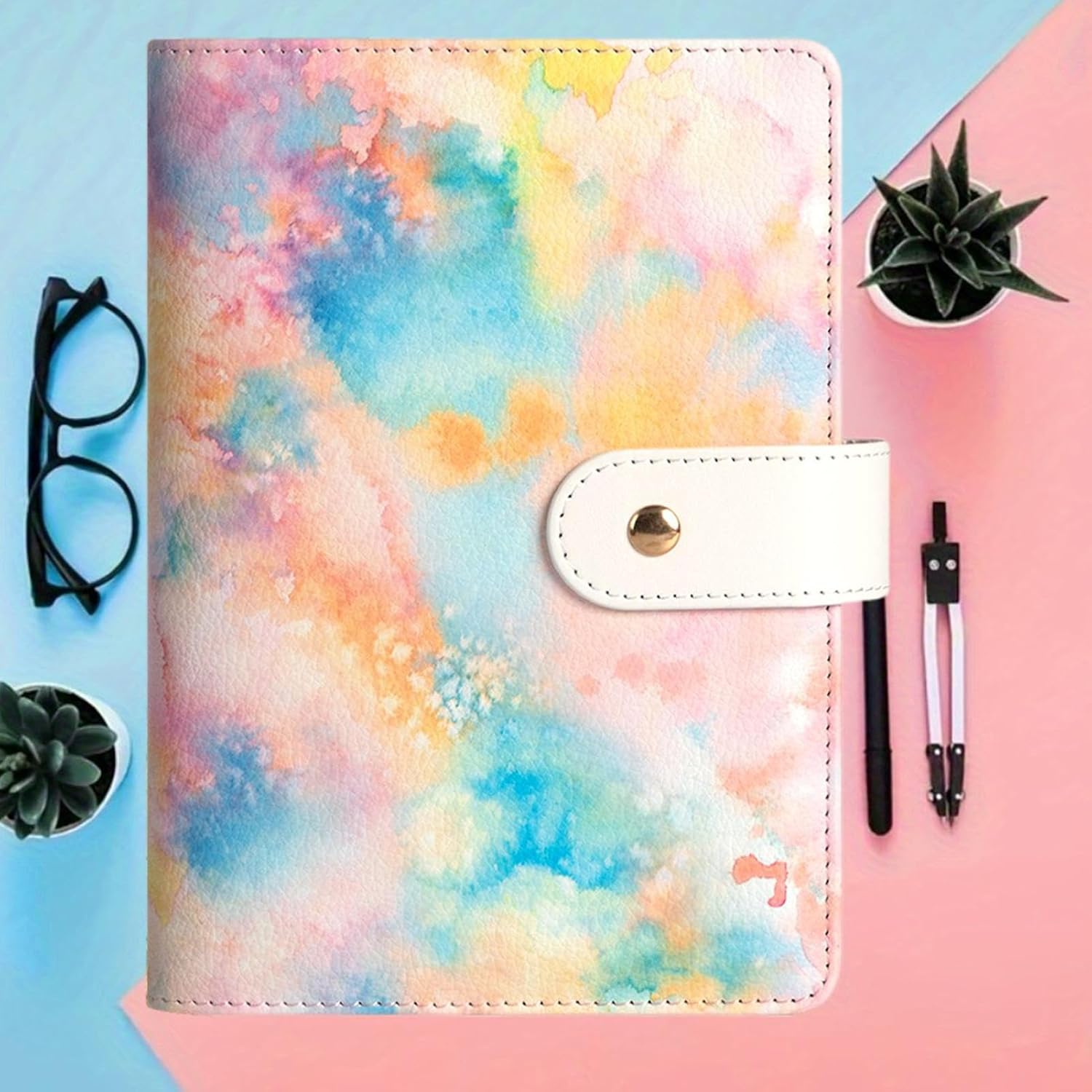 Money Saving Folder, A6 Saving Cassette Finance Book - Notebook Financial Planner with Zip Compartment for Notes Receipts Organisation Budget Planning - Image 3