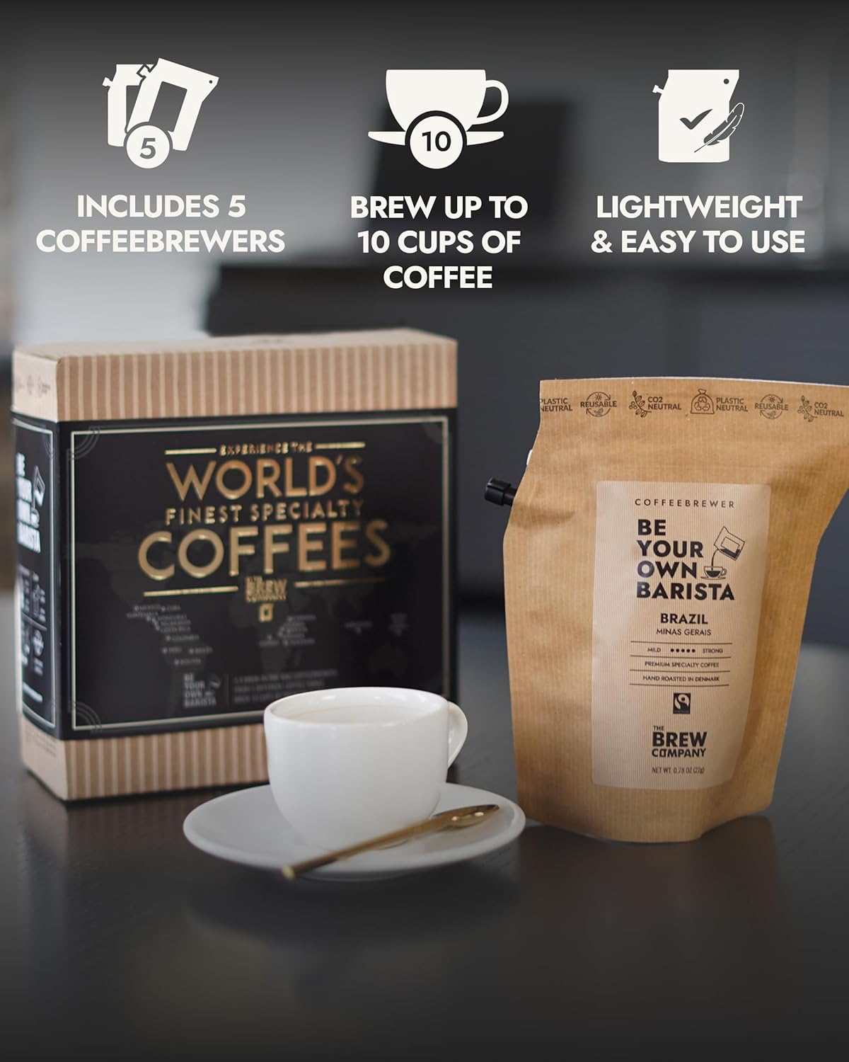 Original Gourmet Coffee Gift Set for Men & Women – 5 of The World’s Finest Single Estate Specialty & Organic Coffees | Brew & Enjoy Anytime, Anywhere | Hamper Style Letterbox Gift Idea for Him & Her - Image 6