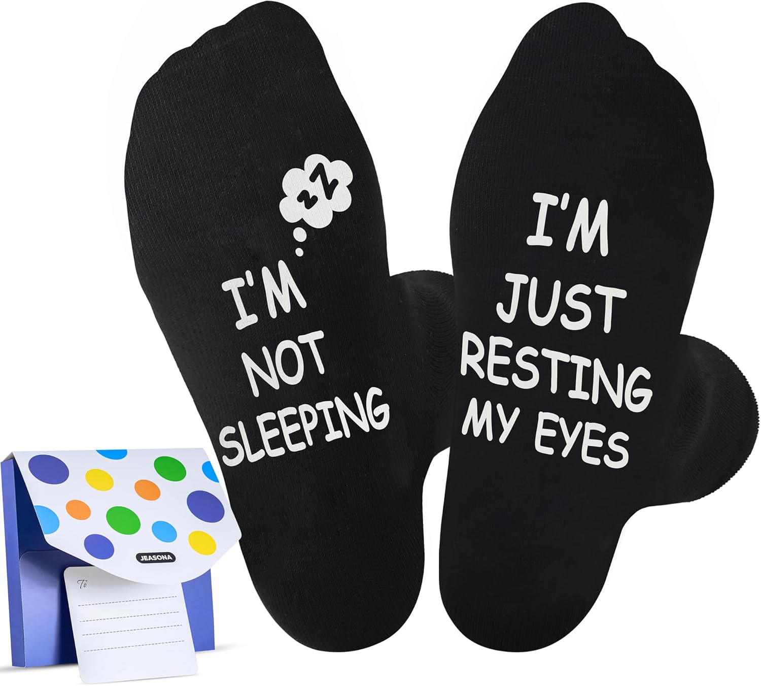 Jeasona Funny Gifts for Men Who Have Everything Birthday Father's Day Gift for Dad/Grandad/Husband/Boyfriend from Daughter/Son/Wife Funny Socks 9-11 Non-slip Cotton