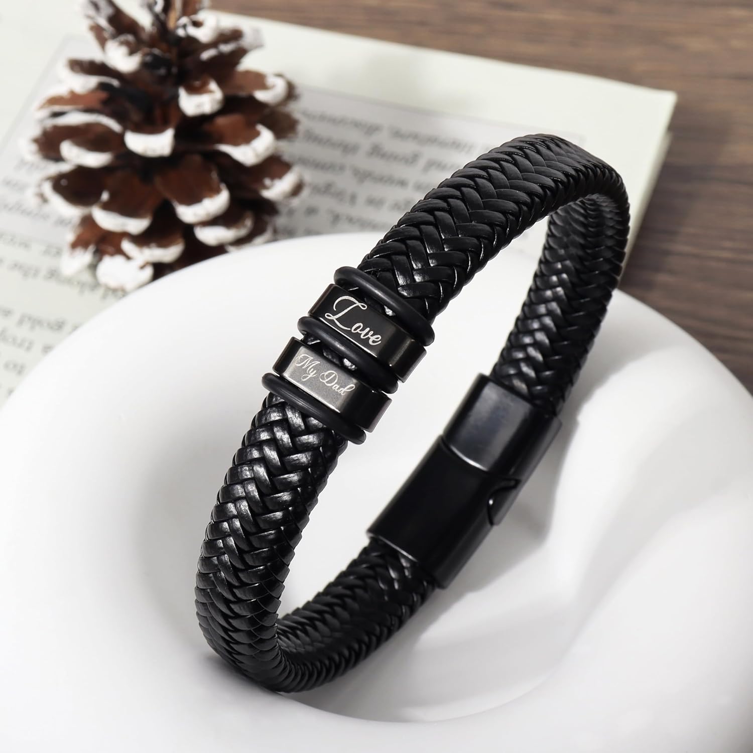 Men's Bracelet for Dad, Grandad, Husband, or Boyfriend on Christmas Day, Birthday, Anniversary, or Valentine's Day - Image 5