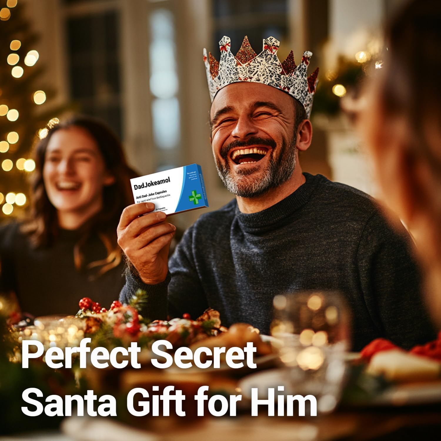 DadJokeamol - Funny Joke Pill Box with Jelly Bean Sweets - Dad Jokes Gift - Funny Gifts for Men. Gifts for Fathers - Christmas Gifts for Dad - Dad Birthday Gifts - Funny Secret Santa Gifts - Image 4