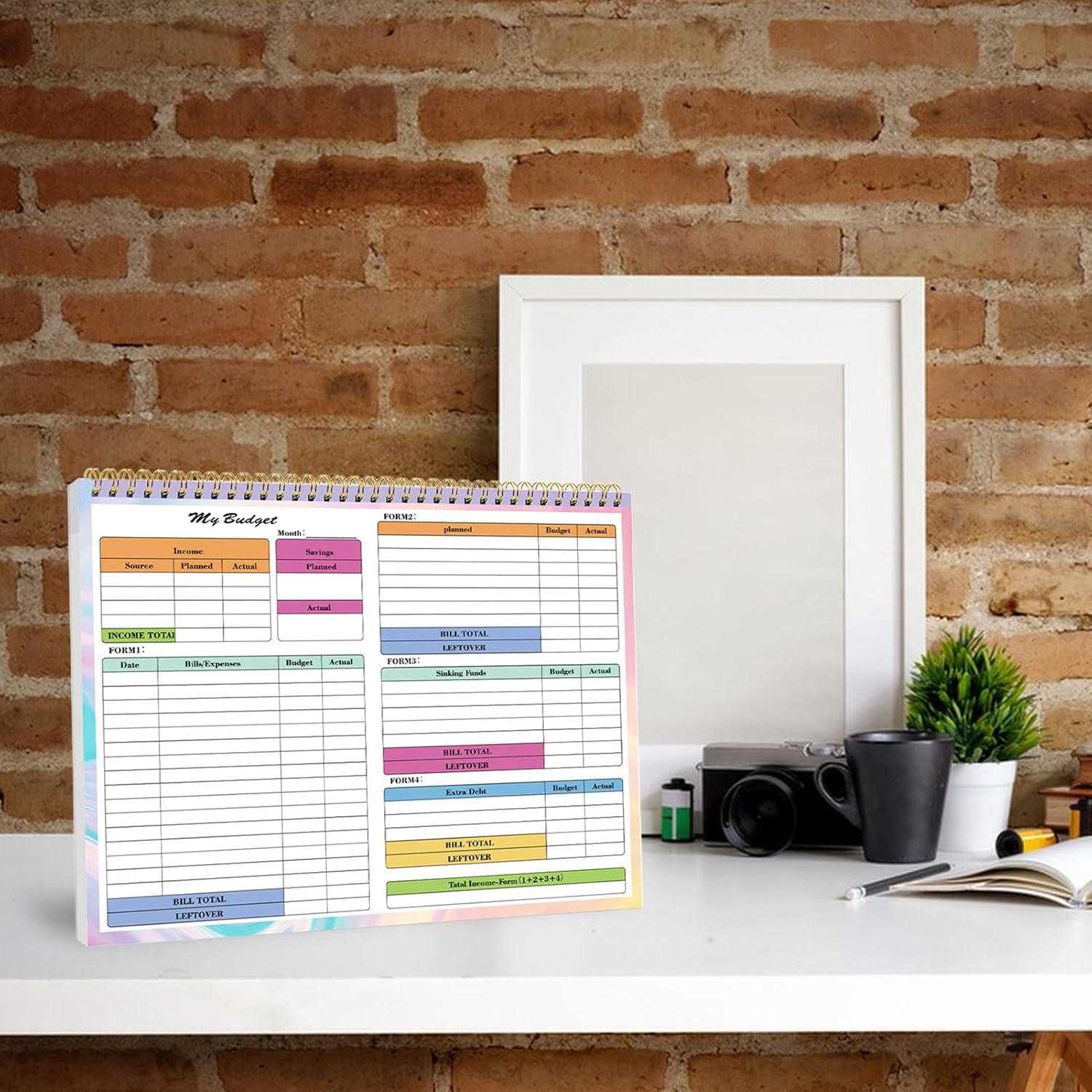 Household Book | B5 Expense Tracker Notebook, Financial , Bill with Waterproof Cover, Budget Diary, Financial Planner, Household Book - Image 3