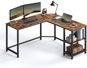 VASAGLE Computer Desk, L-Shaped Cor...