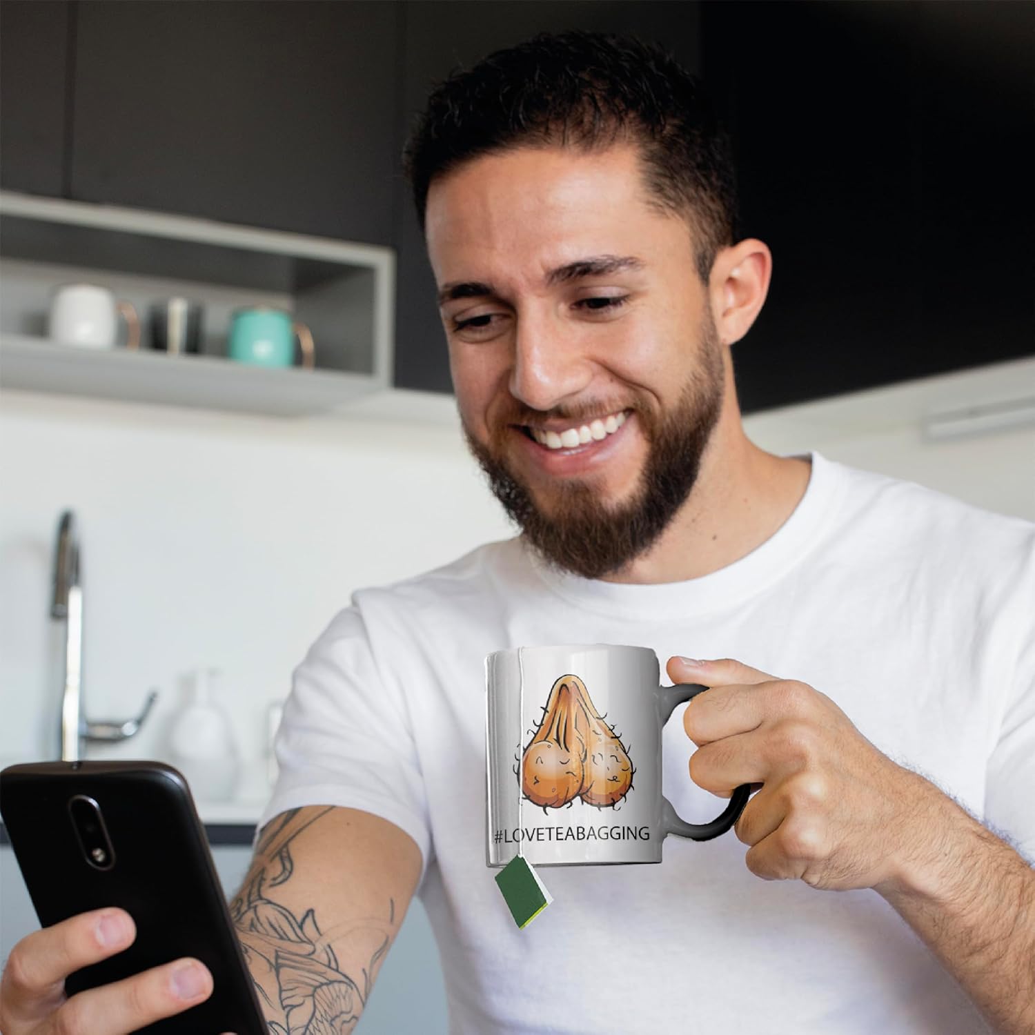 UCG #LOVETEABAGGING Funny/Rude Heat Colour Magic Changing Mug - Heat Reveal/Reactive - Fun/Offensive/Naughty Mug - 350 ml - 11oz - Image 4