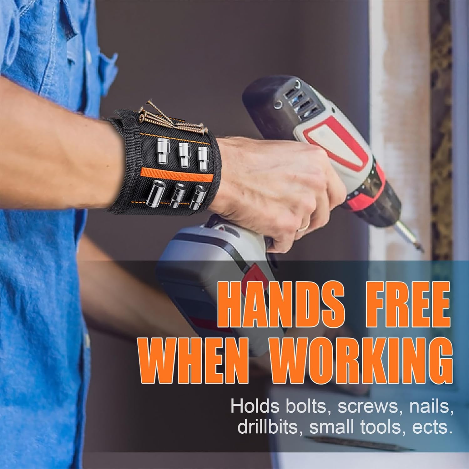 WEARXI Gifts for Men, Magnetic Wristbands for Men Tools, Gifts for Him Valentines, Dad Birthday Gadgets Gifts for Mens Who Have Everything, Presents for Mens Gifts for Easter Fathers Day - Image 5