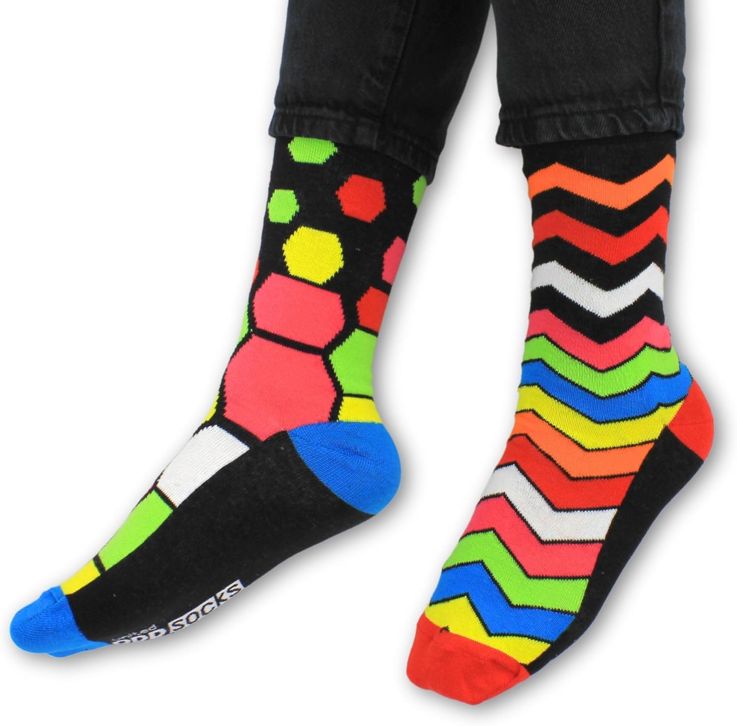 United Oddsocks Socks Addict – 6 Unique and Quirky Mix & Match Novelty Socks for Men, Gift Box, Fun and Playful Present for Sock Lovers, Birthday, Christmas, Father’s Day - UK 6-11, EUR 39-46, US 7-12 - Image 6