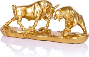 Wall Street Bull Statue, Bull and B...