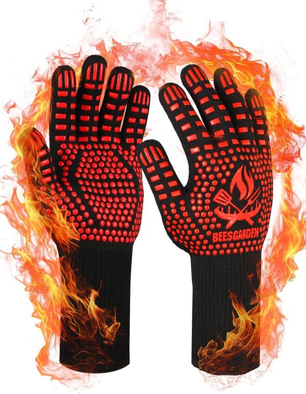 BBQ Gloves extreme heat resistant 8...