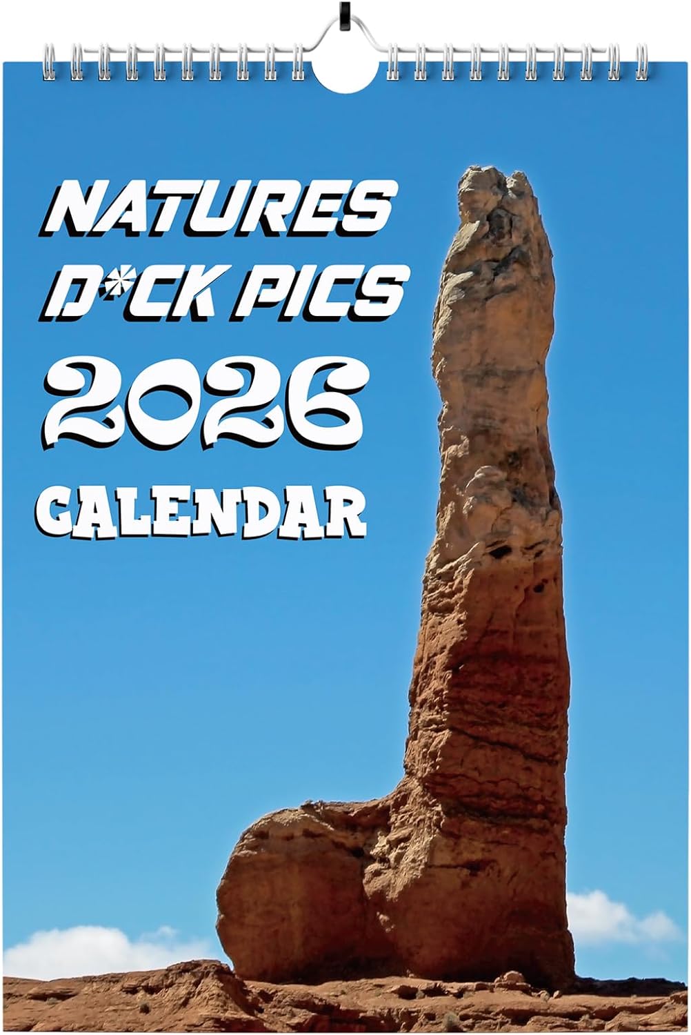 Funny Calendar 2026, Rude Secret Santa Gifts for Women or Men, Joke Christmas Stocking Filler Gifts of Natural Things Ideas Wall Monthly Planner Presents(Multicolor-Natural D)