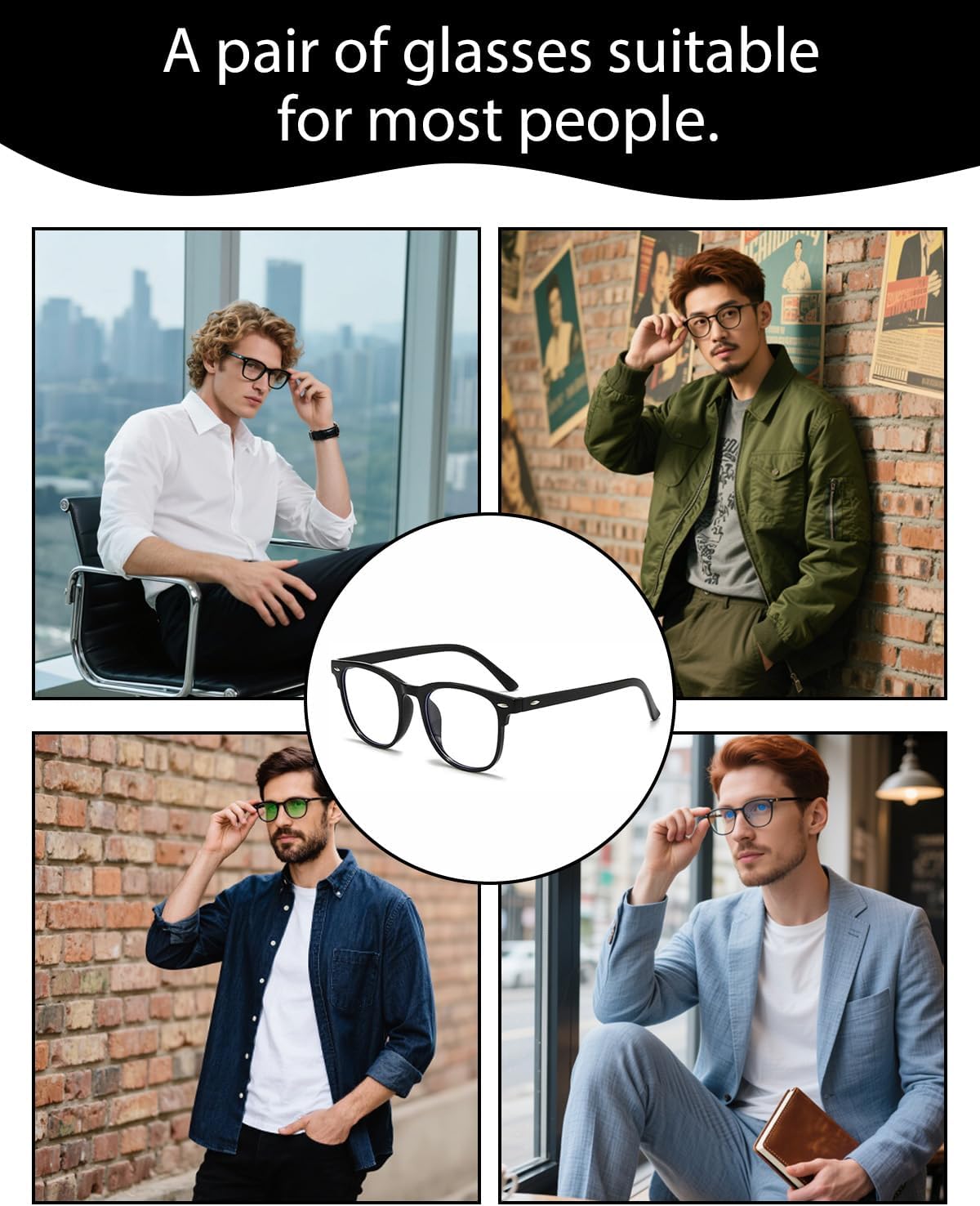 3 Pack Blue Light Blocking Glasses, Round Lightweight Readers Glasses, Anti Blue Light Computer Gaming Glasses Reading Glasses Anti Glare Anti Eyestrain for Women Men - Image 6