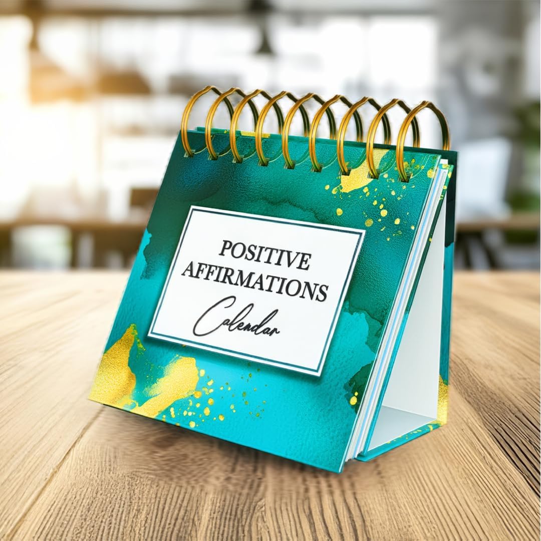 Desk Calendar 2026 Positive Affirmations – 366 Self-Care & Mindfulness Daily Peel-Off Quotes – Ideal Birthday Gift for Women & Mothers Day Present – With Stand & UK Dates - Image 5